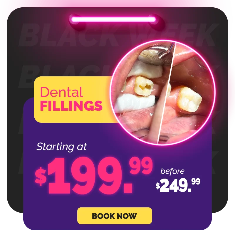 Dental fillings starting at $199.99 (originally $249.99). Get high-quality care at a lower price!